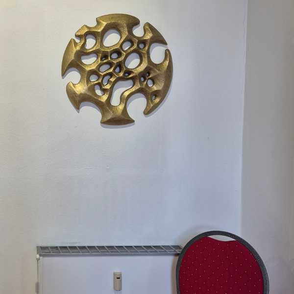 ronde gatenwerk kunstpaneel